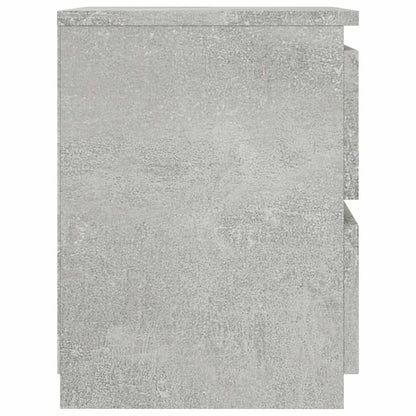 Nachttische 2 Stk. Betongrau 30×30×40 cm Holzwerkstoff