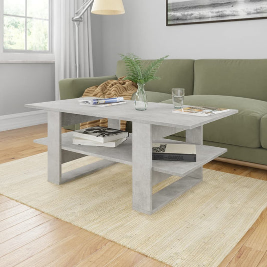 Couchtisch Betongrau 110x55x42 cm Holzwerkstoff