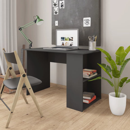 Schreibtisch Grau 110x60x73 cm Holzwerkstoff