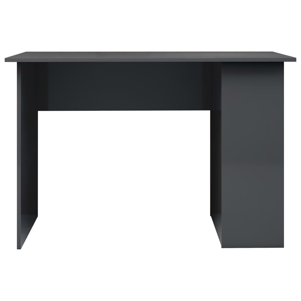 Schreibtisch Hochglanz-Grau 110x60x73 cm Holzwerkstoff