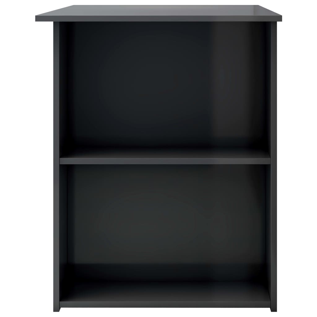 Schreibtisch Hochglanz-Grau 110x60x73 cm Holzwerkstoff