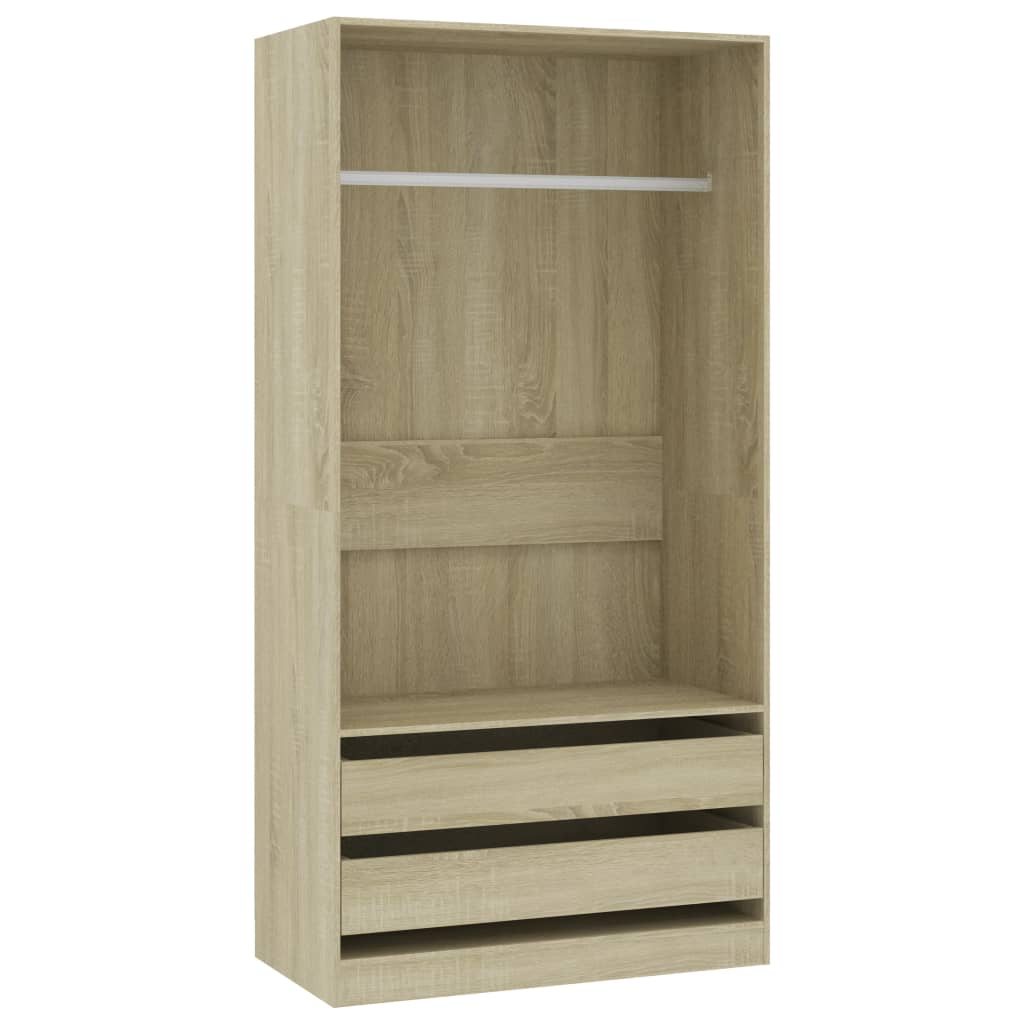 Armoire chêne Sonoma 100x50x200 cm matériau bois