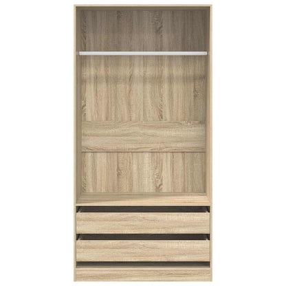 Kleiderschrank Sonoma-Eiche 100x50x200 cm Holzwerkstoff