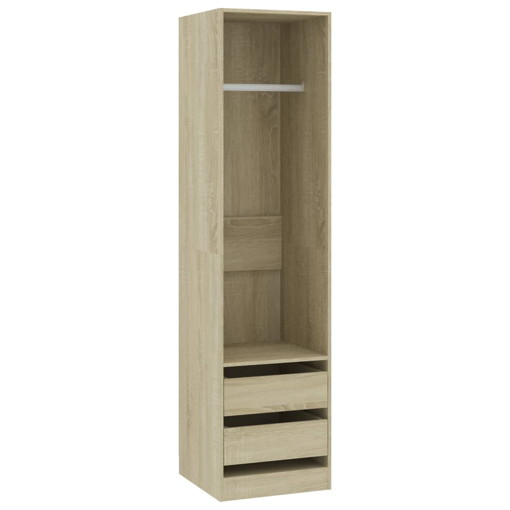 Armoire avec tiroirs chêne Sonoma 50x50x200 cm