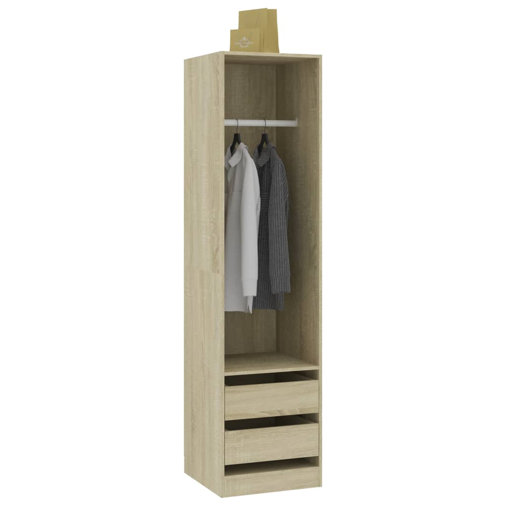 Armoire avec tiroirs chêne Sonoma 50x50x200 cm