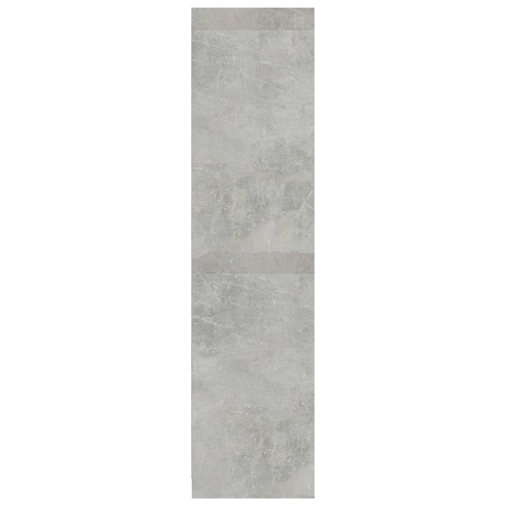 Tiroirs d'armoire gris béton 50x50x200cm matériau bois