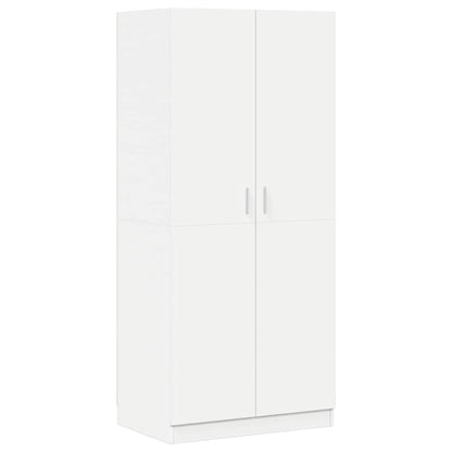 Kleiderschrank Weiß 80x52x180 cm Holzwerkstoff