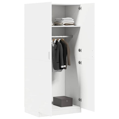 Kleiderschrank Weiß 80x52x180 cm Holzwerkstoff