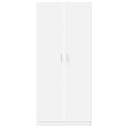 Kleiderschrank Weiß 80x52x180 cm Holzwerkstoff