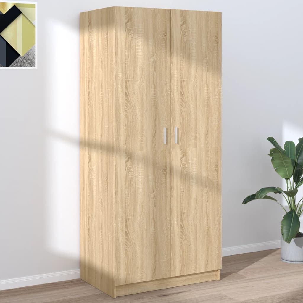 Kleiderschrank Sonoma-Eiche 80x52x180 cm Holzwerkstoff