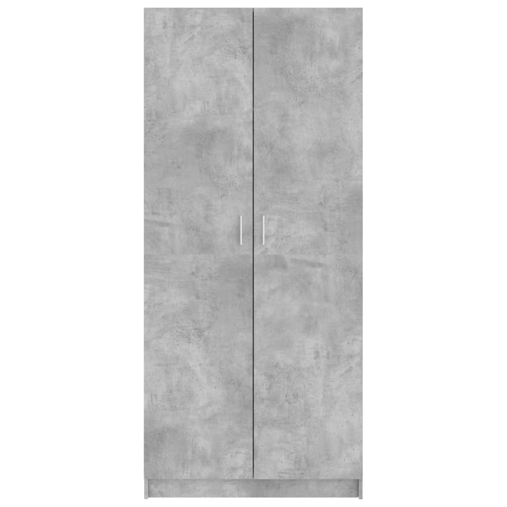 Armoire gris béton 80x52x180 cm en bois