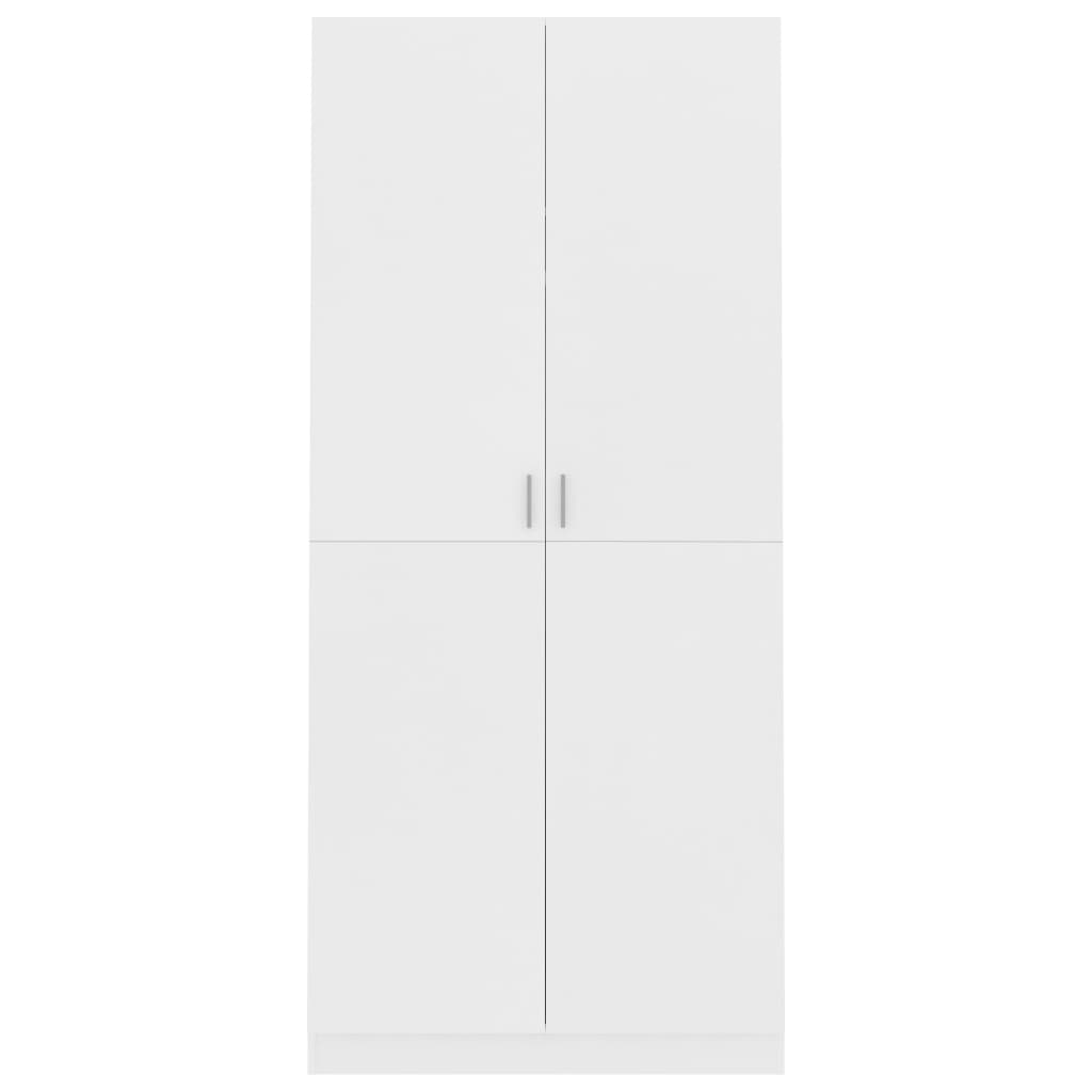 Armoire blanche 90x52x200 cm en bois