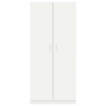 Kleiderschrank Weiß 90x52x200 cm Holzwerkstoff