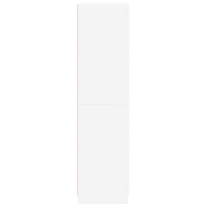 Kleiderschrank Weiß 90x52x200 cm Holzwerkstoff