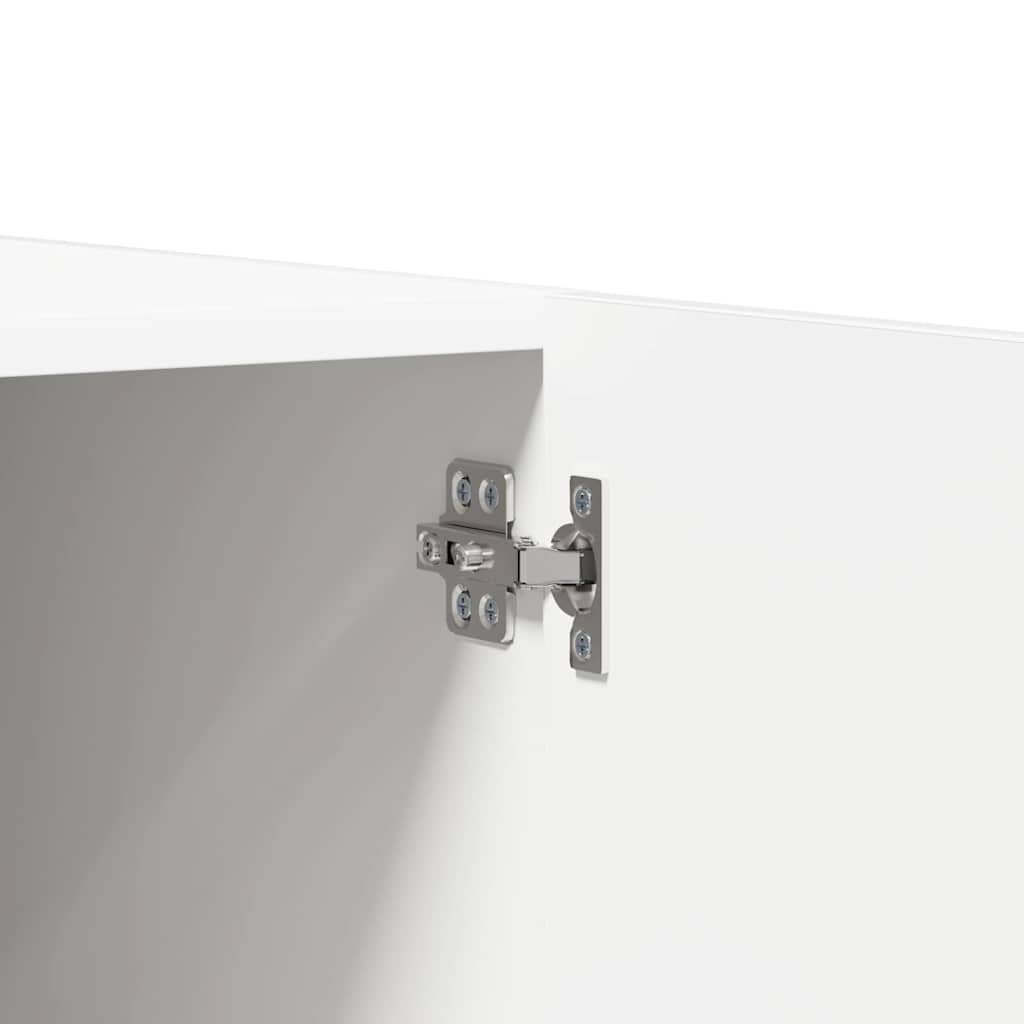 Kleiderschrank Weiß 90x52x200 cm Holzwerkstoff