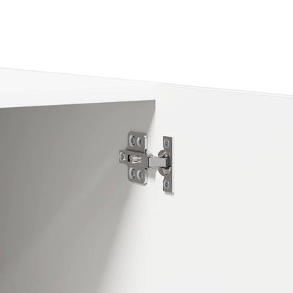 Kleiderschrank Weiß 90x52x200 cm Holzwerkstoff