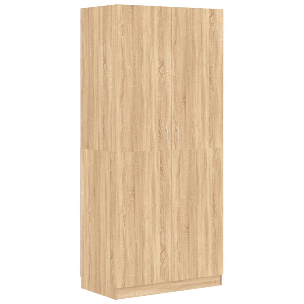 Kleiderschrank Sonoma-Eiche 90x52x200 cm Holzwerkstoff