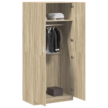 Kleiderschrank Sonoma-Eiche 90x52x200 cm Holzwerkstoff