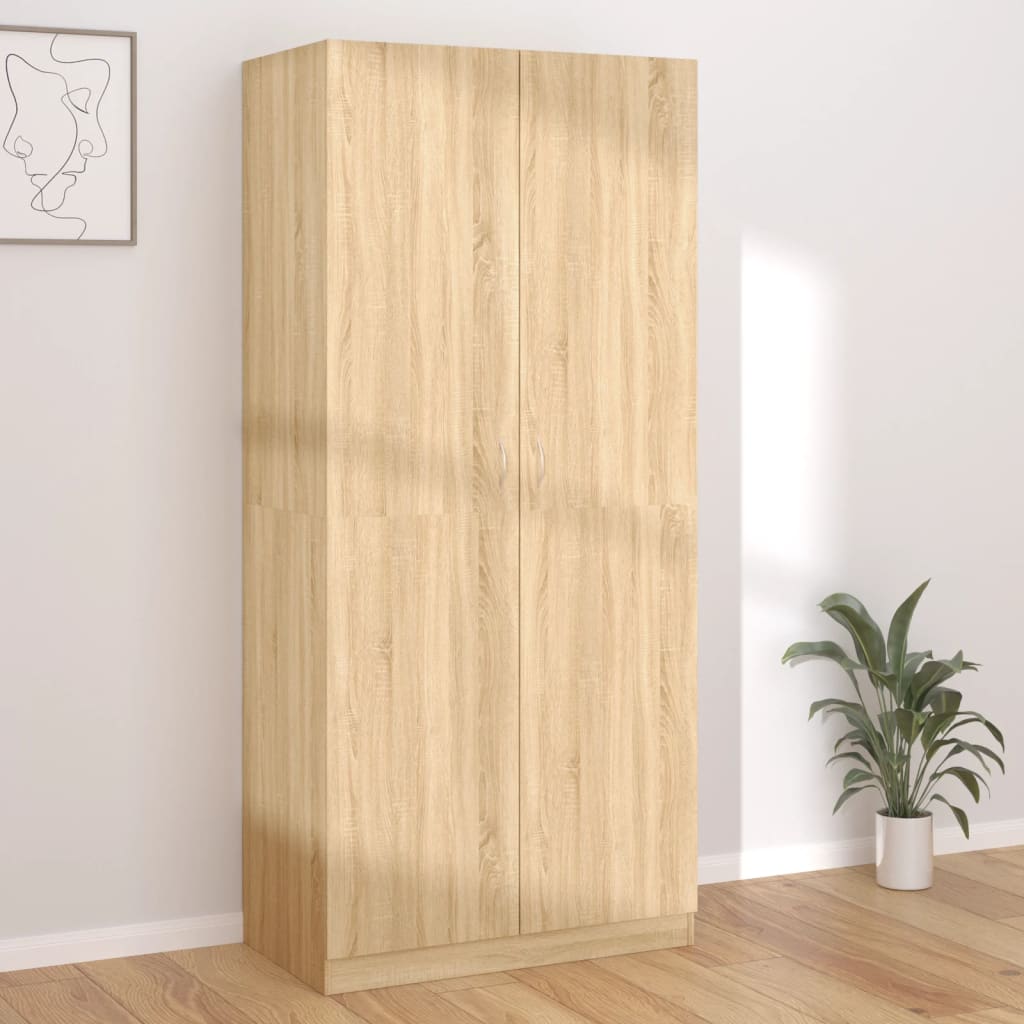 Armoire chêne Sonoma 90x52x200 cm matériau bois