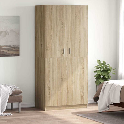 Kleiderschrank Sonoma-Eiche 90x52x200 cm Holzwerkstoff