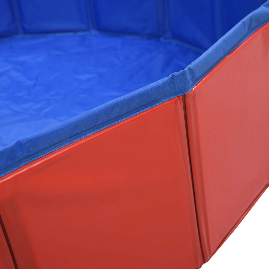 Hundepool Faltbar Rot 80×20 cm PVC