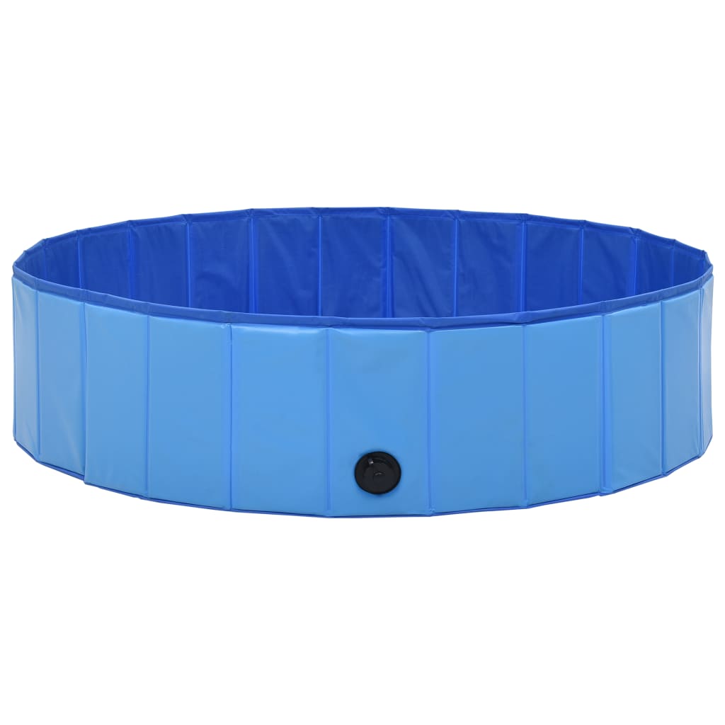 Hundepool Faltbar Blau 120 x 30 cm PVC