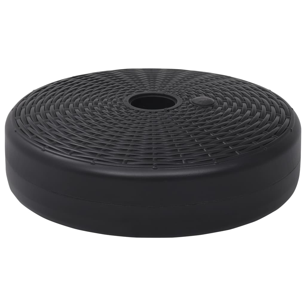 Sonnenschirmständer Sand/Wasser 24 L Schwarz