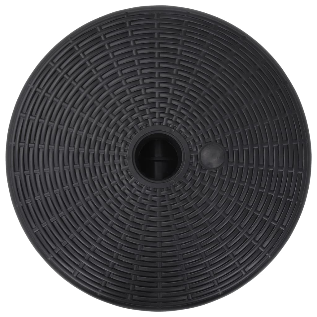 Sonnenschirmständer Sand/Wasser 24 L Schwarz