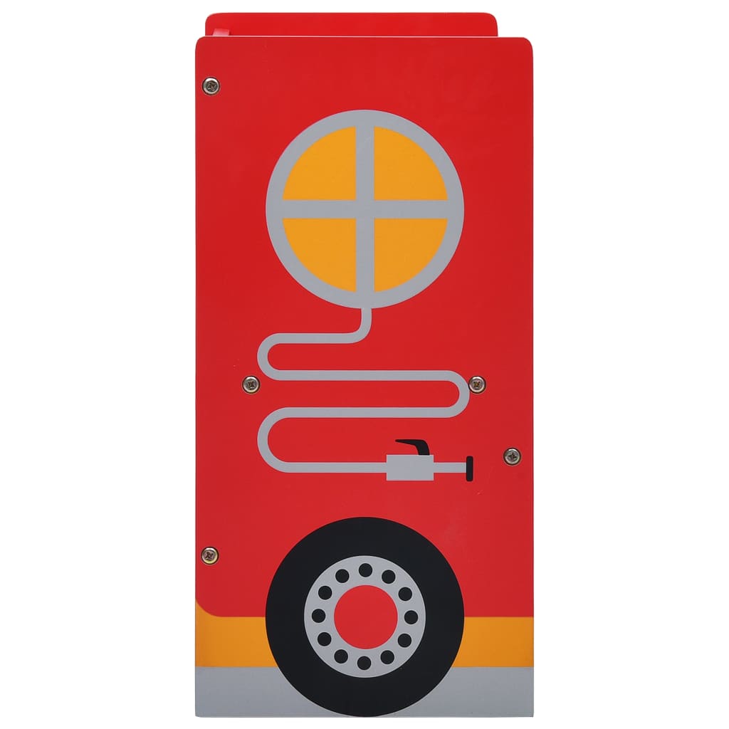 3-tlg. Kinder-Sitzgruppe Feuerwehrauto-Design Holz