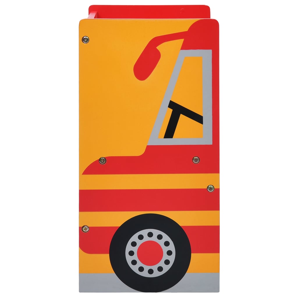 3-tlg. Kinder-Sitzgruppe Feuerwehrauto-Design Holz