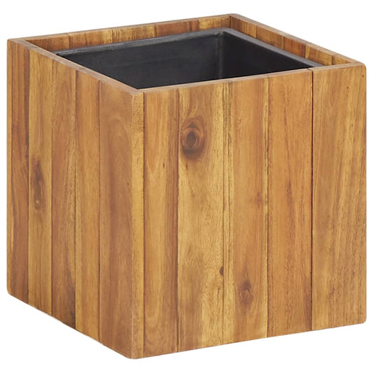 Garden raised bed 24.5x24.5x25 cm solid acacia wood