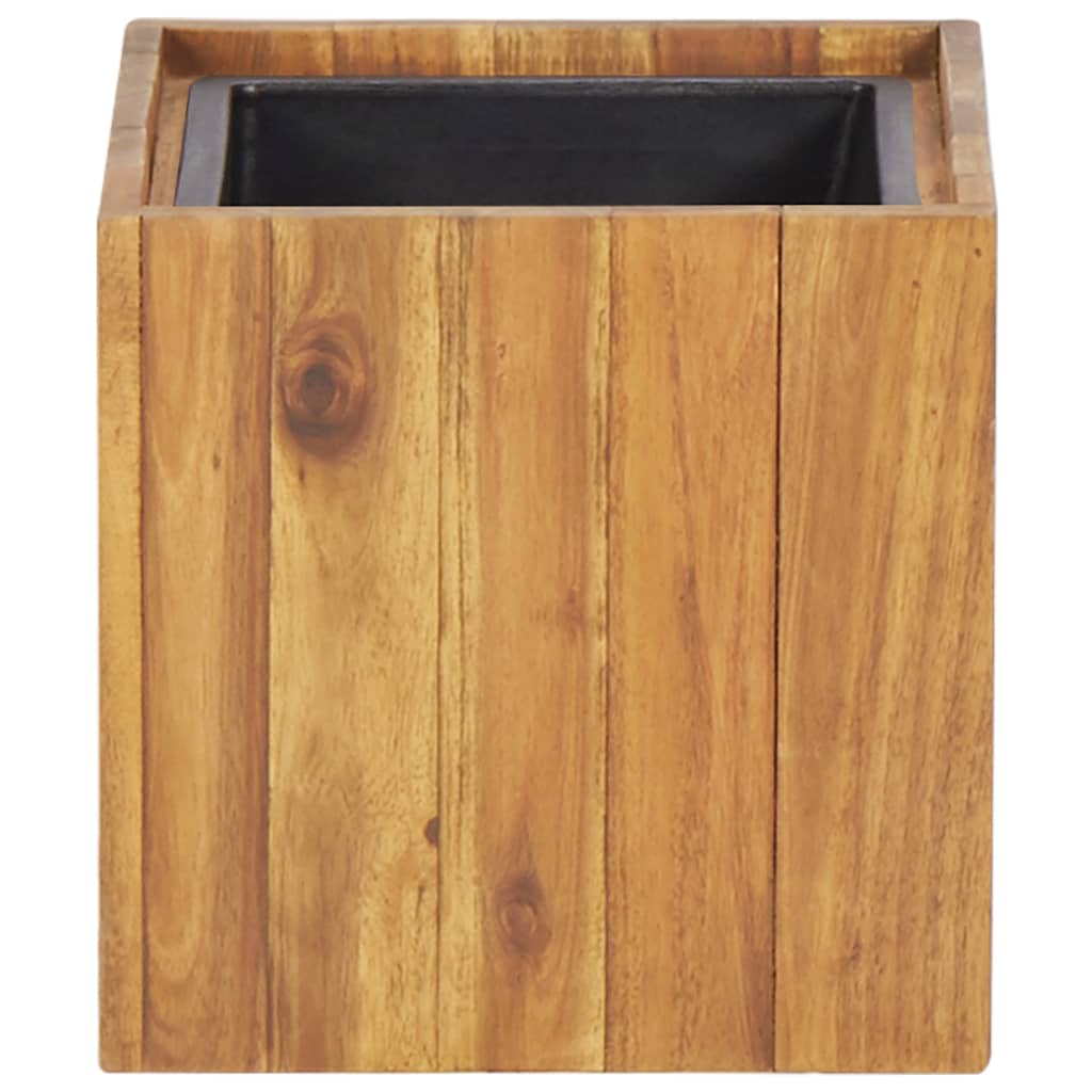 Garden raised bed 24.5x24.5x25 cm solid acacia wood
