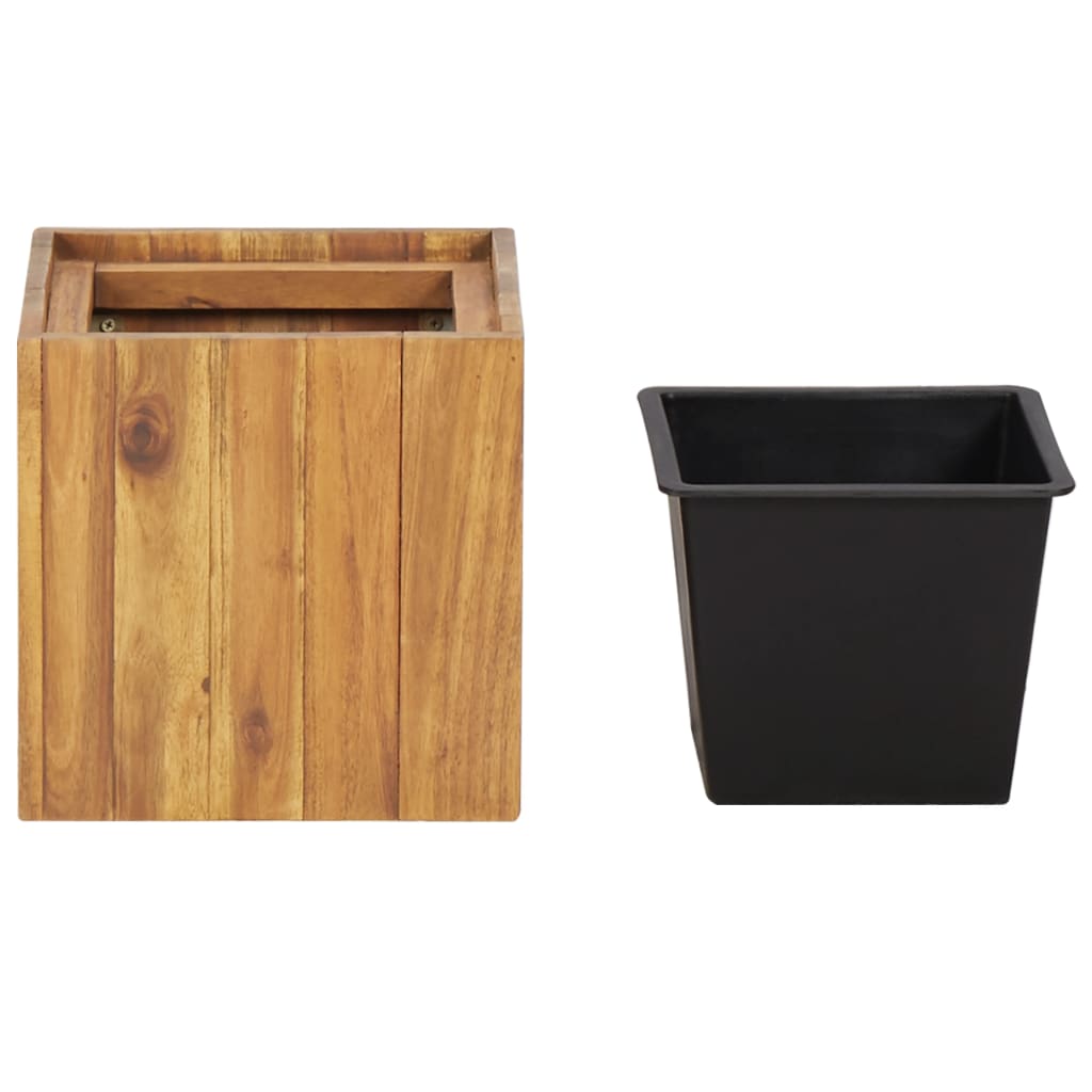 Garden raised bed 24.5x24.5x25 cm solid acacia wood