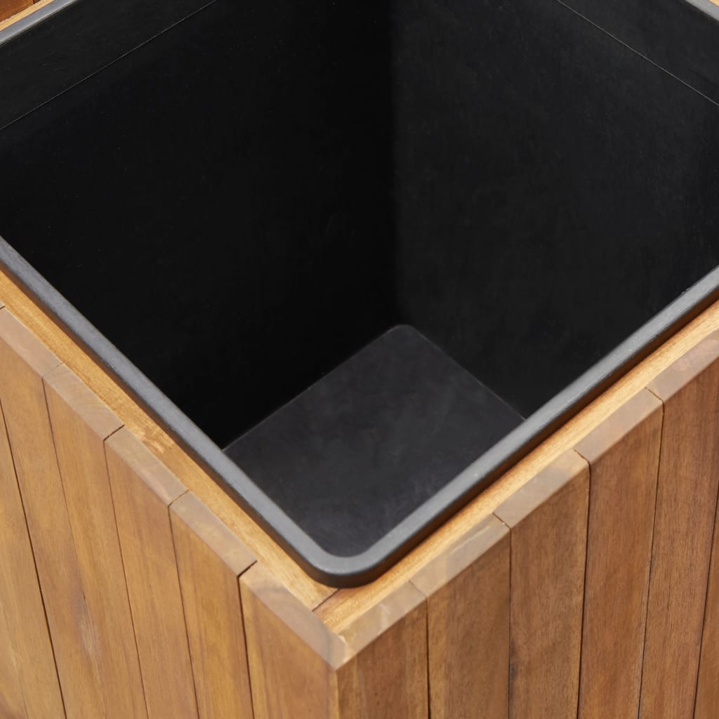 Garden raised bed 24.5x24.5x25 cm solid acacia wood