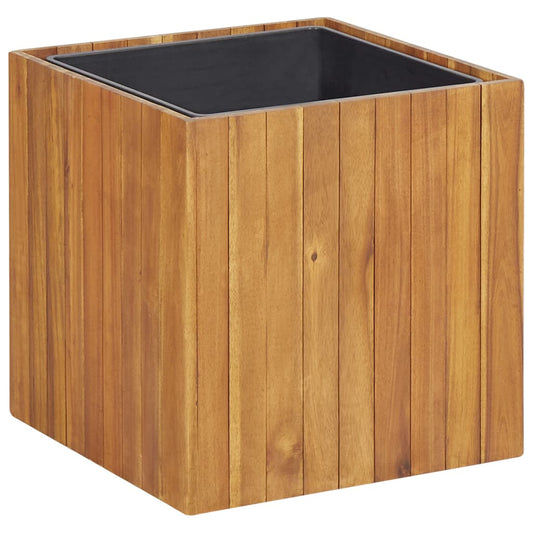 Garden raised bed 43.5 x 43.5 x 43.5 cm solid acacia wood