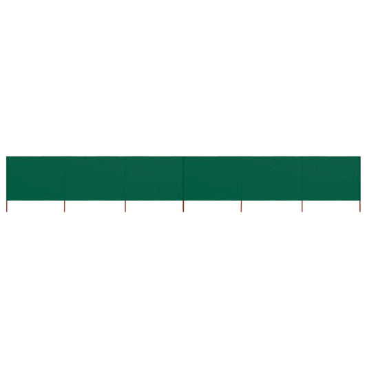 Tissu coupe-vent 6 pièces 800 x 120 cm vert