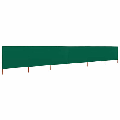 6-teiliges Windschutzgewebe 800 x 120 cm Grün
