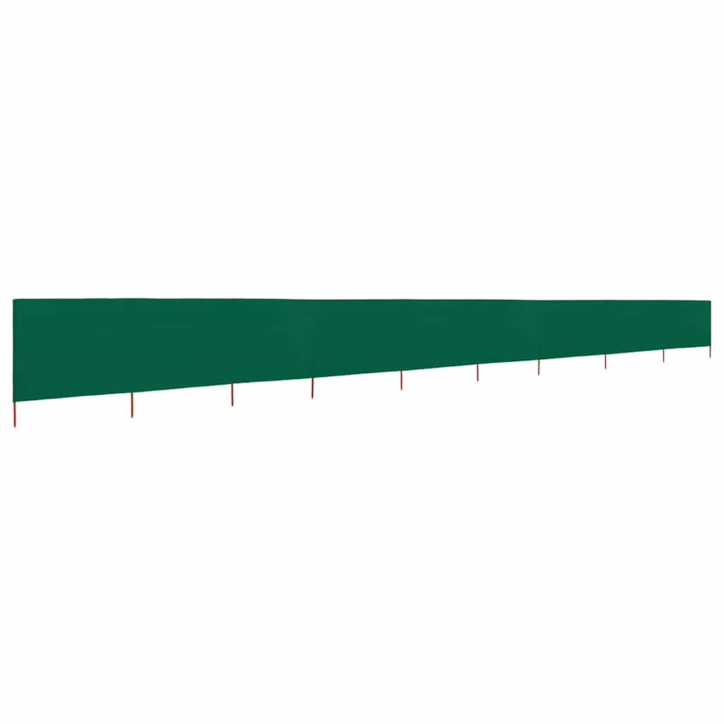 9-teiliges Windschutzgewebe 1200 x 80 cm Grün