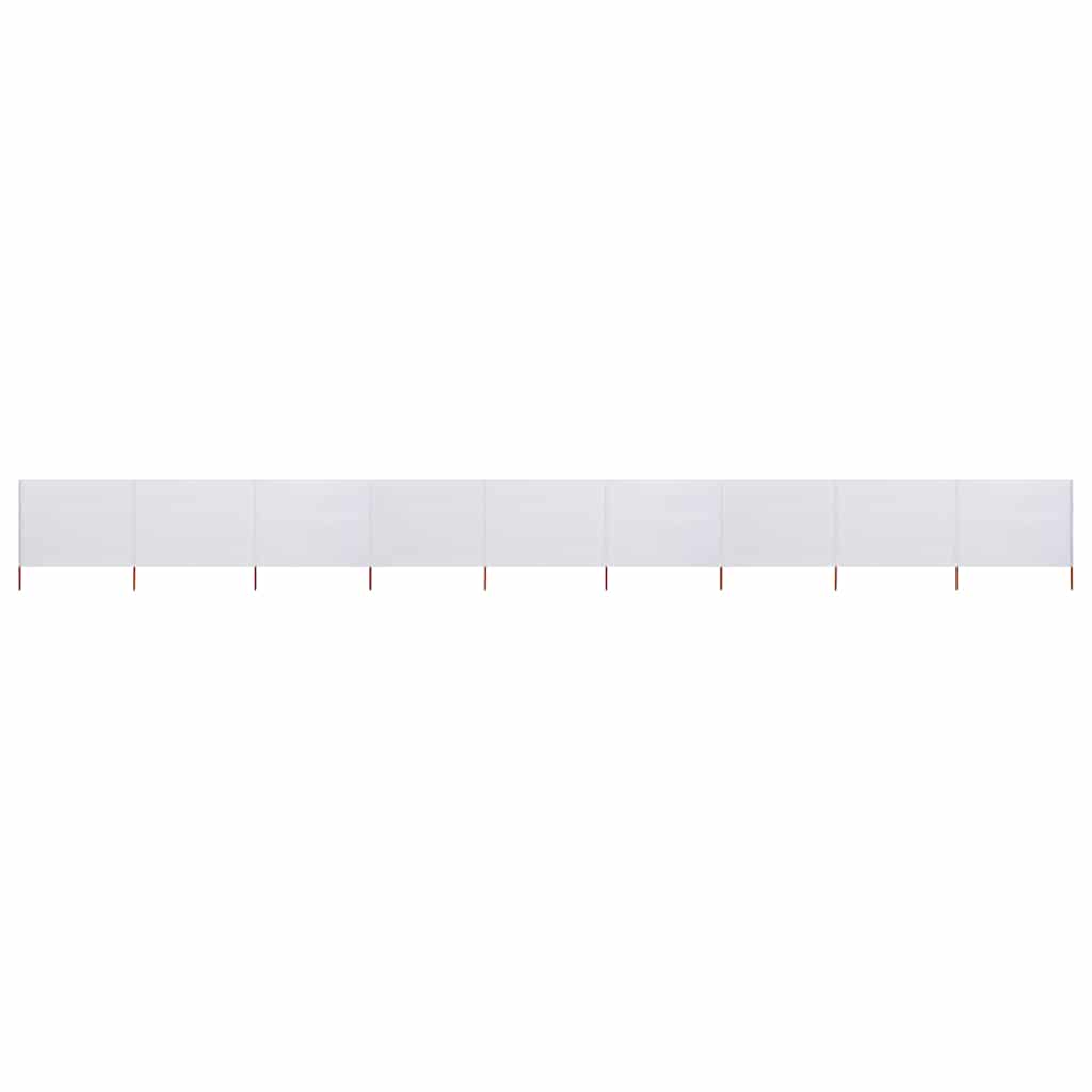 9-teiliges Windschutzgewebe 1200 x 120 cm Sandweiß