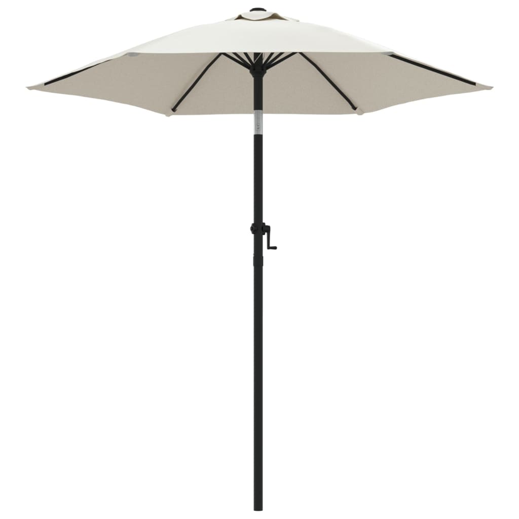 Parasol sable blanc 200 x 224 cm aluminium