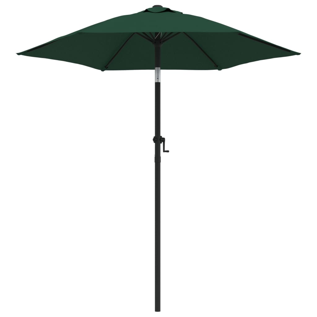 Parasol vert 200 x 224 cm aluminium