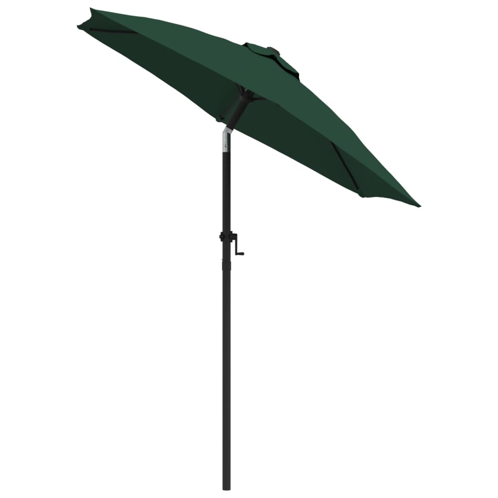 Parasol vert 200 x 224 cm aluminium