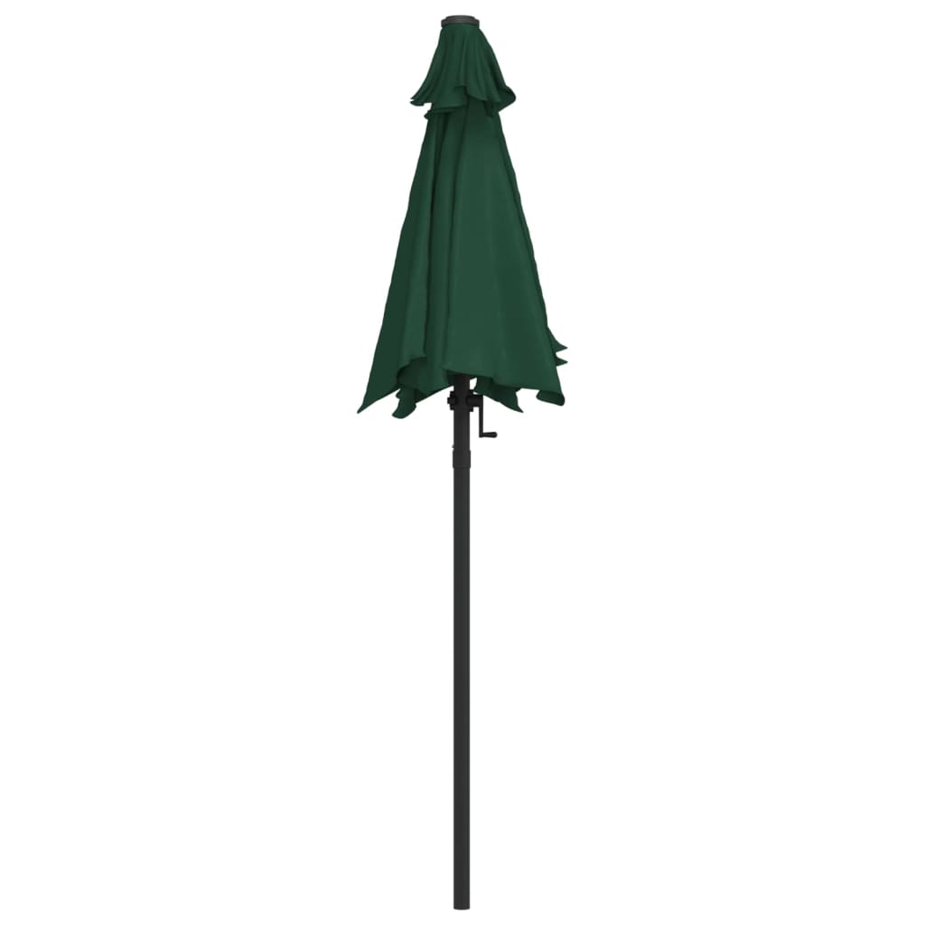 Parasol vert 200 x 224 cm aluminium