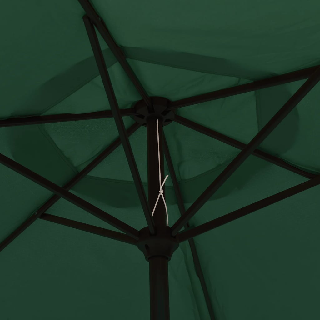 Parasol vert 200 x 224 cm aluminium