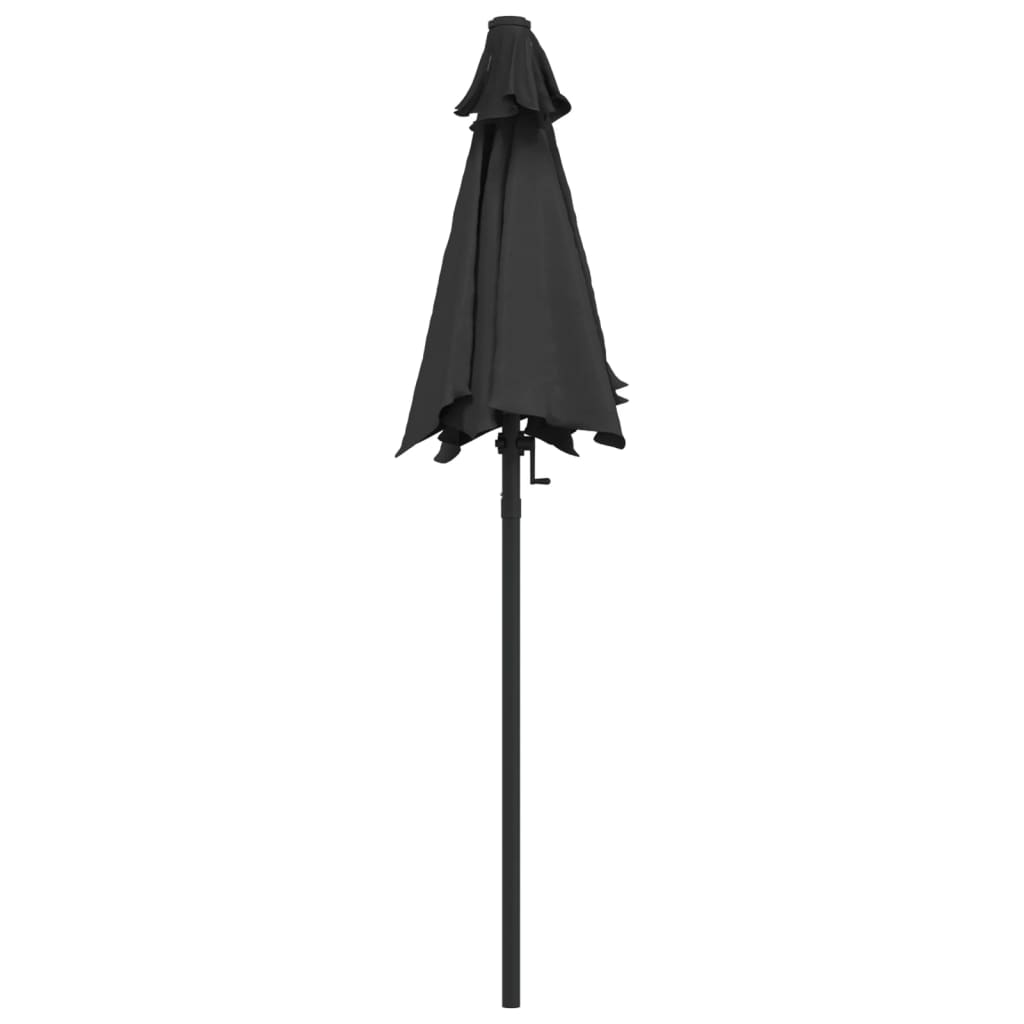 Parasol anthracite 200 x 224 cm aluminium