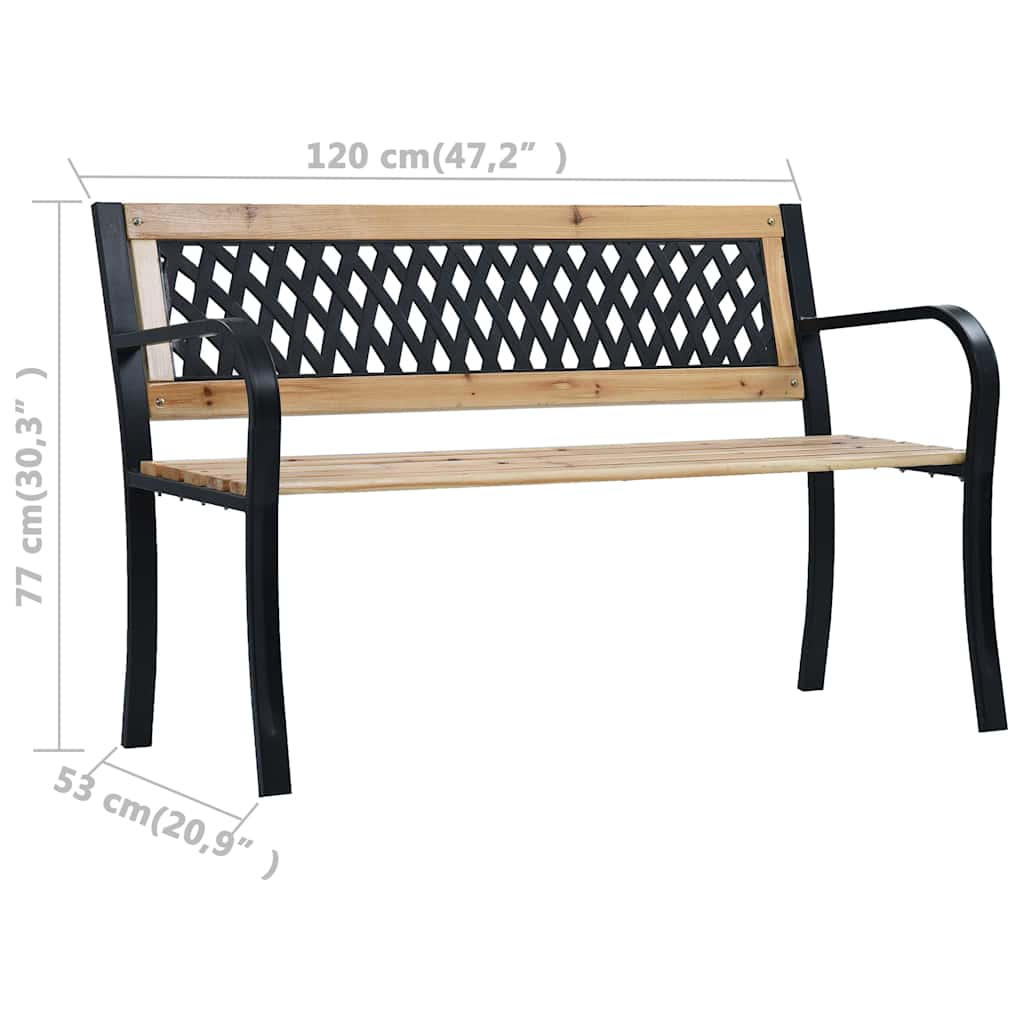 Gartenbank 120 cm Holz