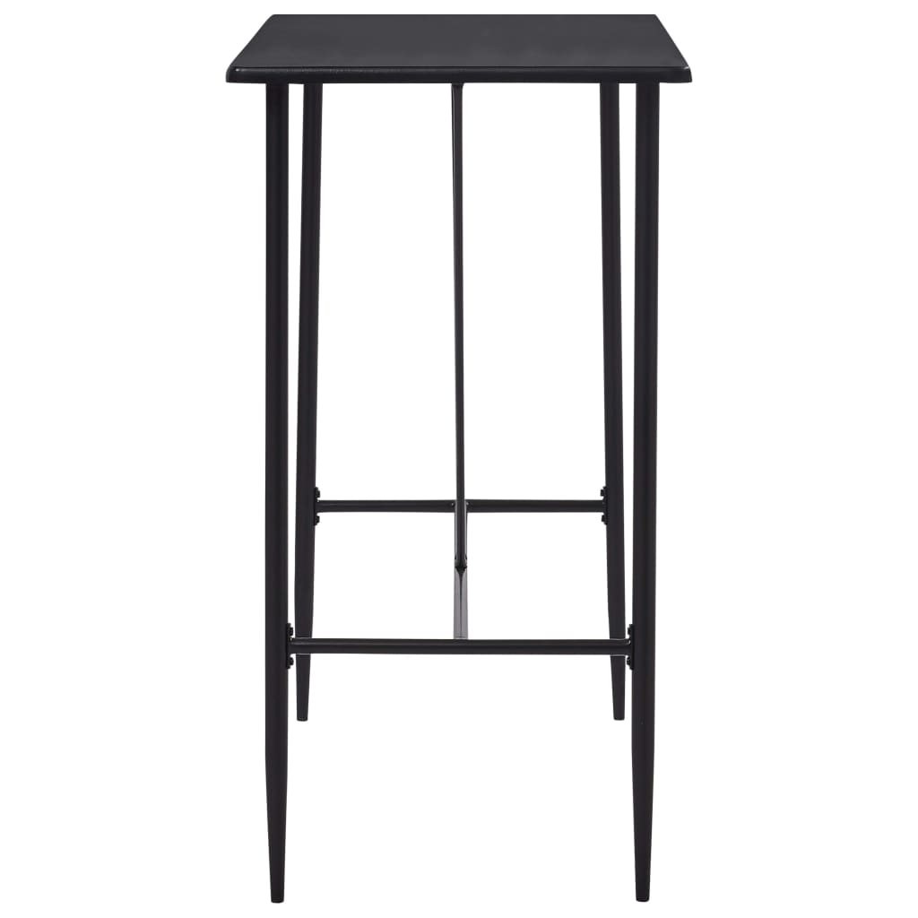 Bartisch Schwarz 120 x 60 x 110 cm MDF