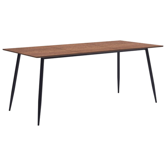 Table à manger marron 200x100x75 cm MDF
