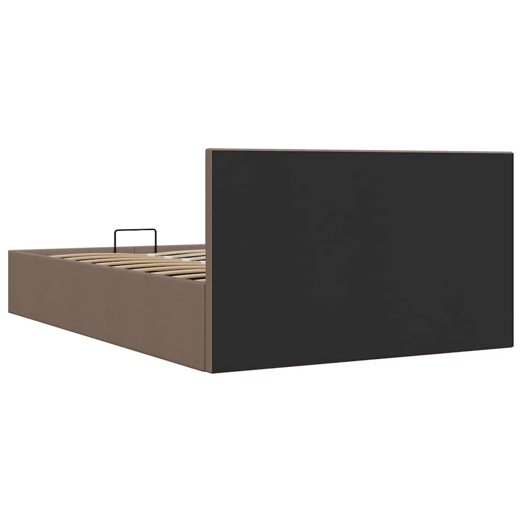 Stauraumbett Hydraulisch Taupe Stoff 120×200 cm