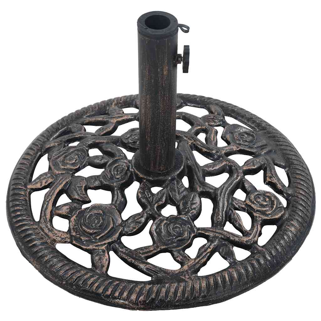 Pied de parasol bronze 12 kg 48 cm fonte